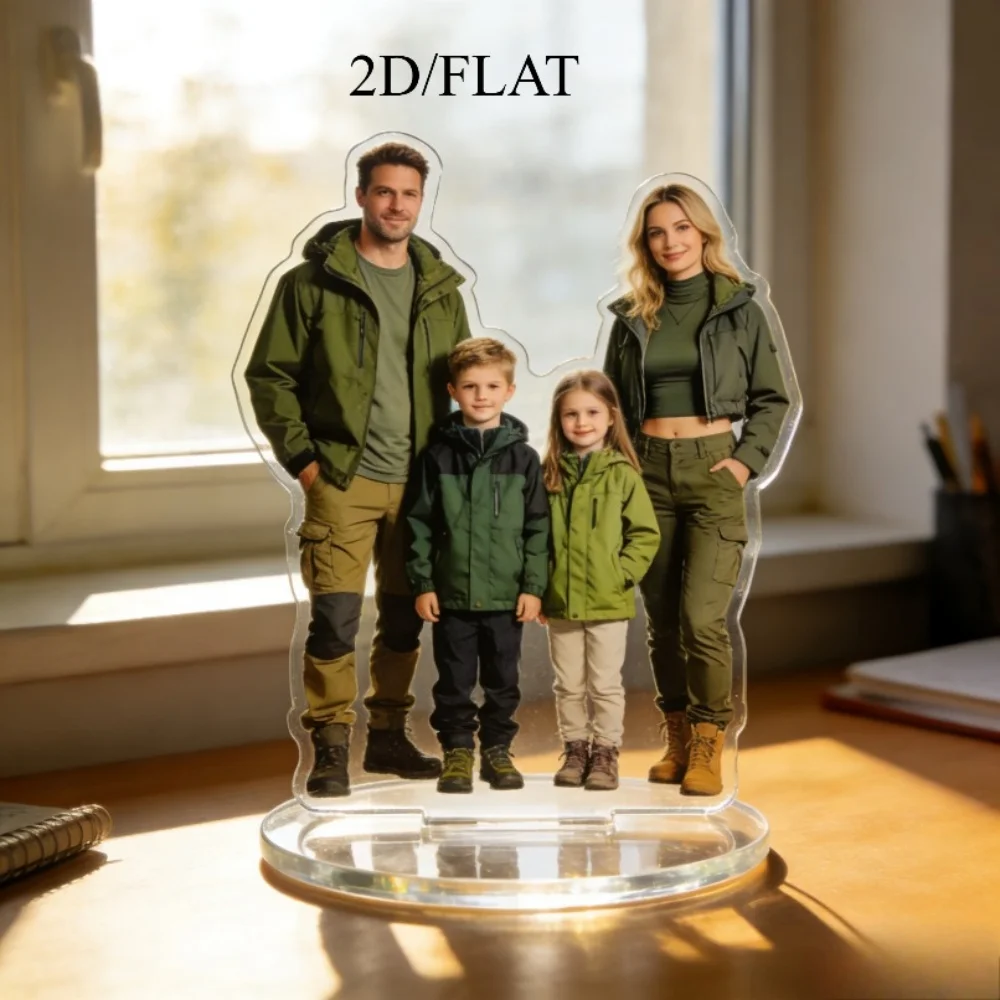 1Pc Personalized Custom  Photo Acrylic Material Standing Plaque, Used as Home Decoration, Photo Display, Tabletop Decor, Gift