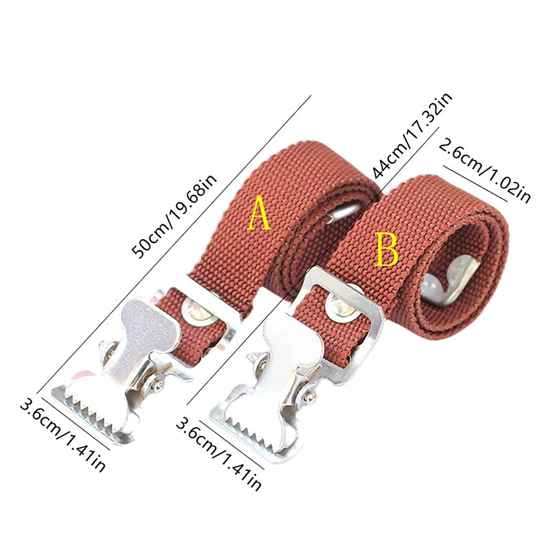 Bandas para piernas de zancos de piezas, banda ajustable, cómoda, pieza de repuesto para mejora del hogar, 2 unidades