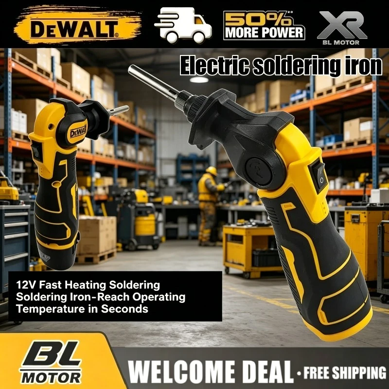 

Электрический паяльник Dewalt 30 Вт с быстрым нагревом и регулировкой температуры, для инструментов, совместимый с аккумулятором 18 В