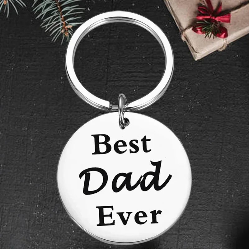 

Cute Dad Gifts Keychain pendant Fathers Day key chain Dad Father Papa Birthday Gifts From Daughter Son