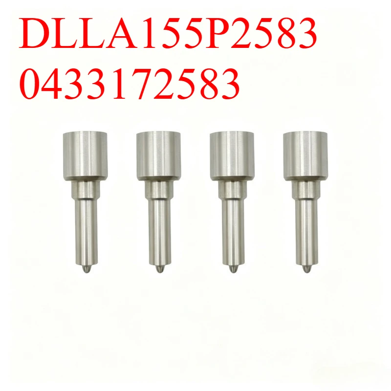 4Pcs Common Rail Fuel Injector Nozzle DLLA155P2583 0433172583 For 0445110844