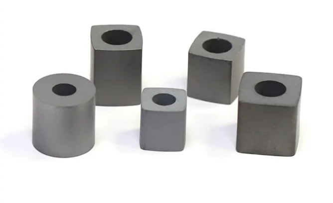 Wire-cut conductive block 12/14/16 with hardened accessories