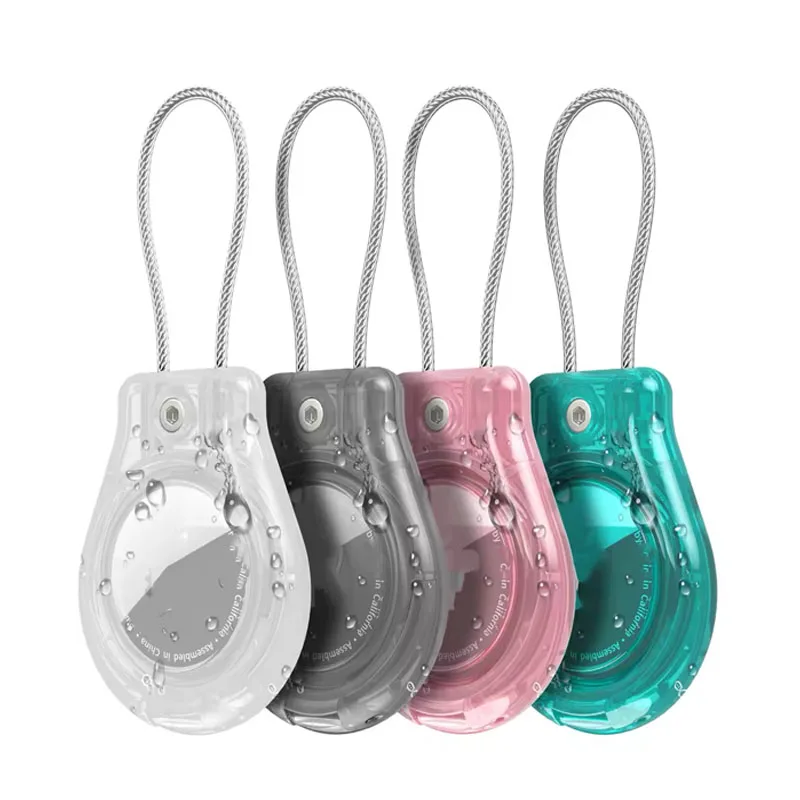 Waterproof Cover for Apple AirTag Keychain Holder with Wire 