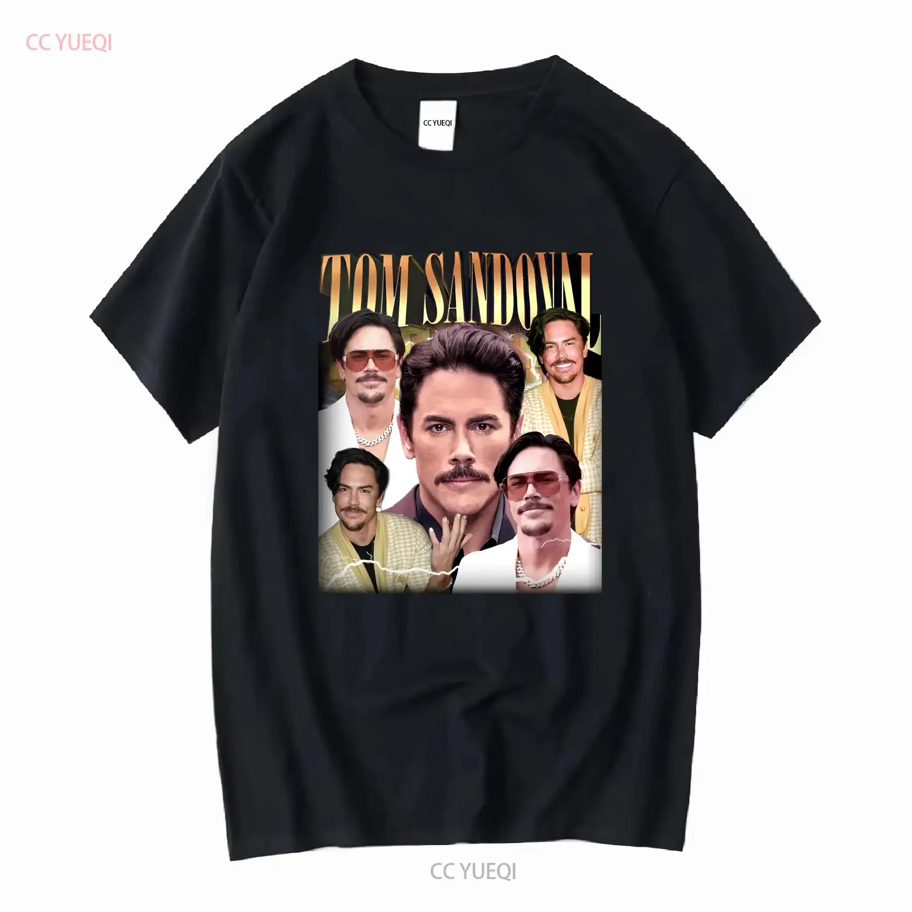 Limited Tom Sandoval Bootleg T shirt Oversize BGL391 long or short sleeves vintage Washed Top For Everyday Wear Slightly