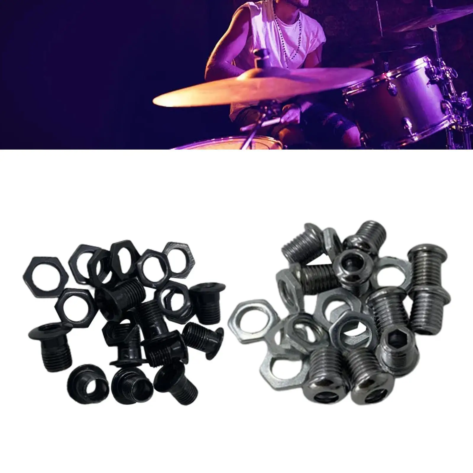 10 Pieces Air Vent for Drums 1/2