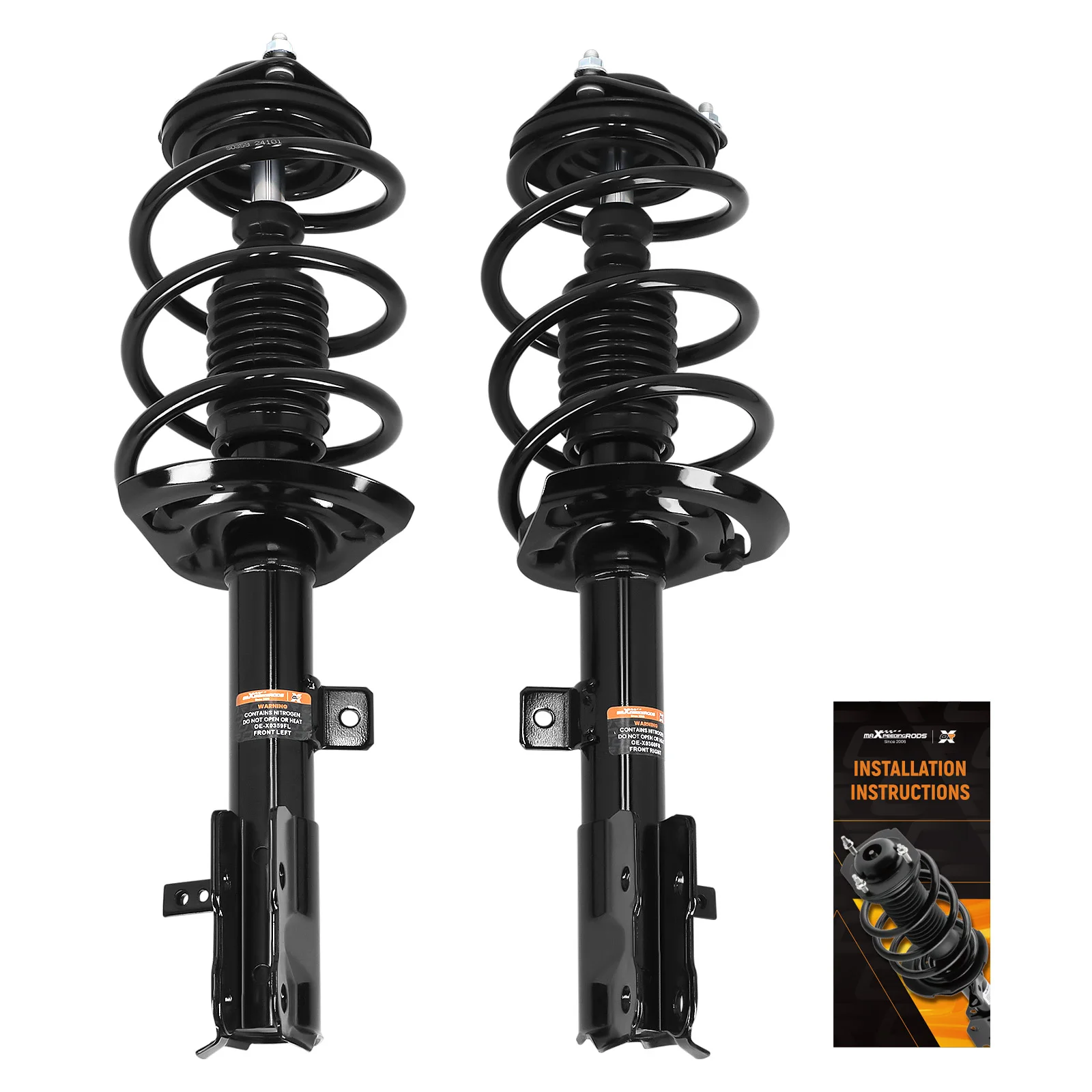 MaXpeedingrods 2pcs Front Struts Assembly with Spring Shock Absorber for Dodge Caliber SE SXT Express 2.0L FWD for Jeep Compass