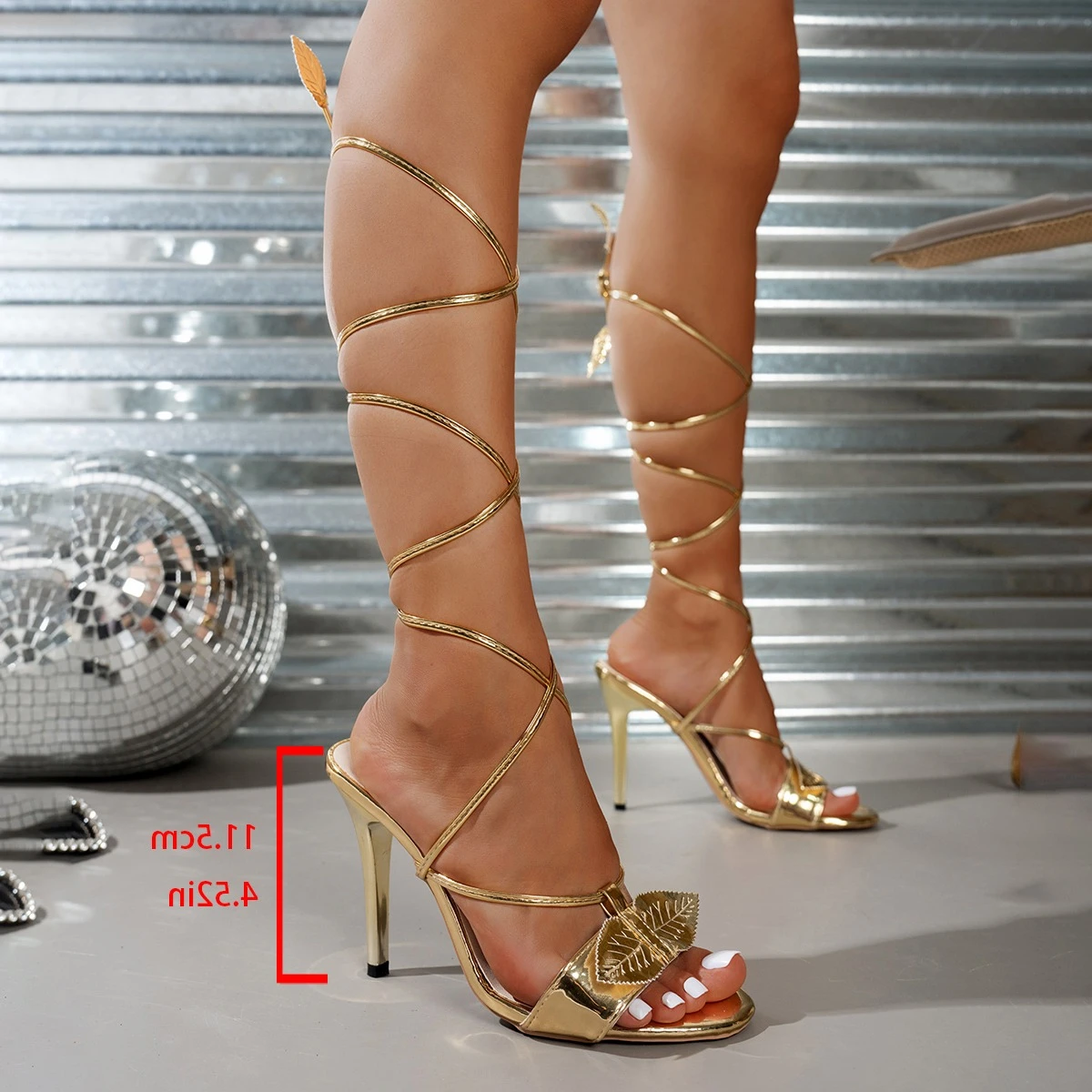 Female Sexy Stiletto High-heeled Sandals Are Comfortable in Summer Roman Style The New Thin Belt Combination Design Sandals.