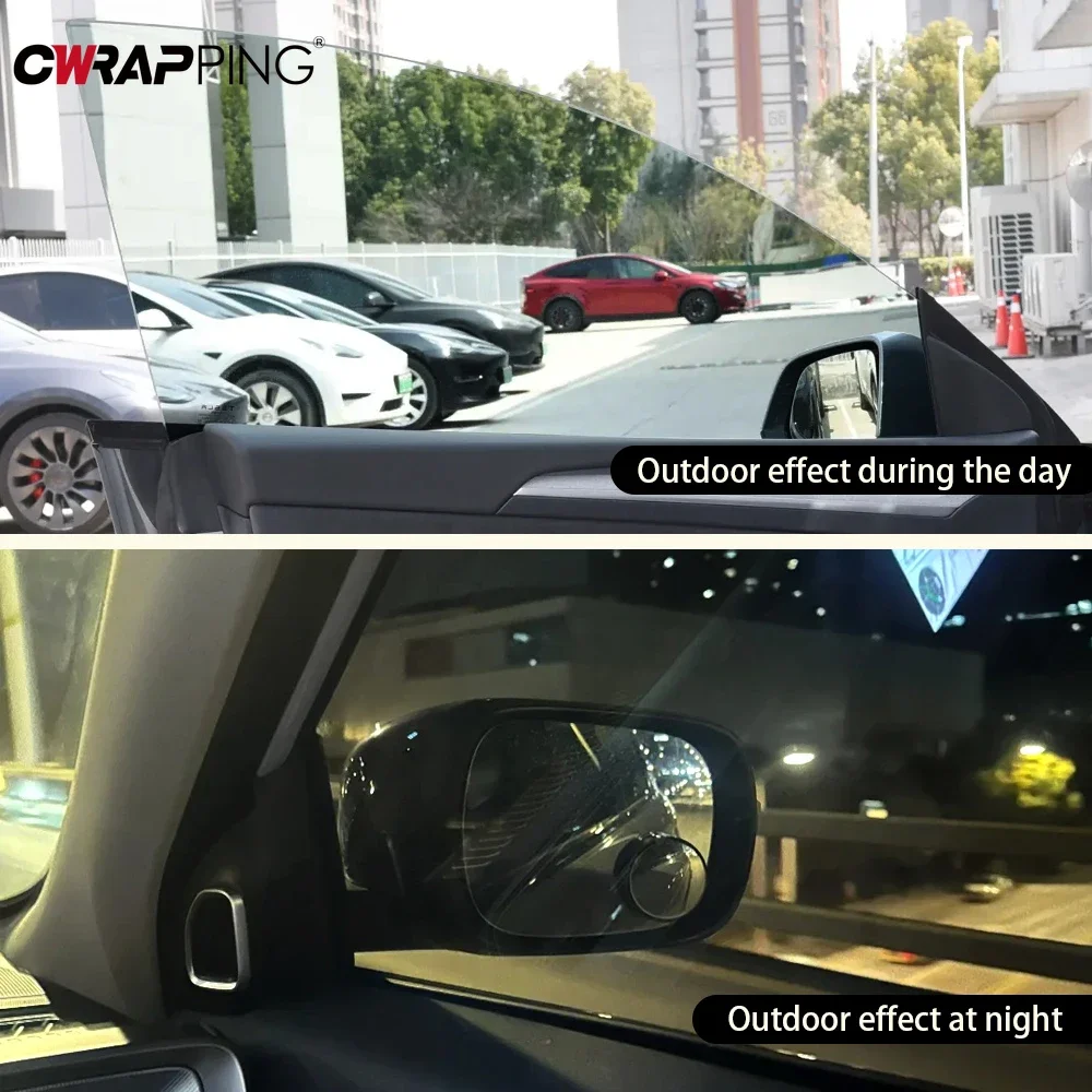50cmx3m Black Car Window Tint Film Glass Sticker VLT 1%-50% Sun Shade Window Tinting Solar UV Protection Foils Sticker Films image 6