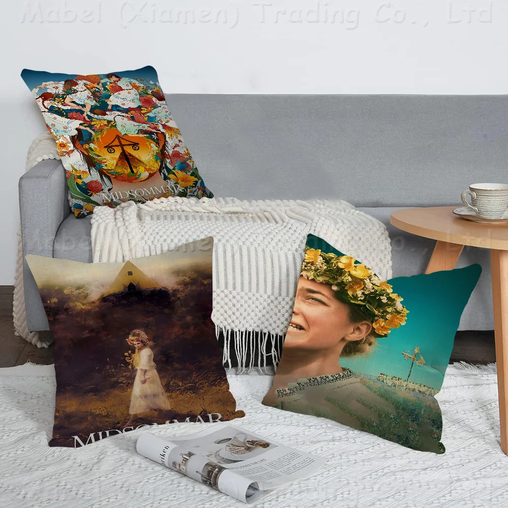 

Midsommar Movie Pillow Gift Home Office Decoration Pillow Bedroom Sofa Car Cushion CoverPillow Case