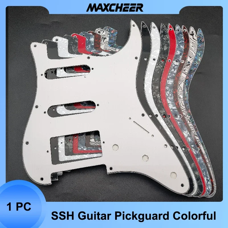 3 Ply 11 Holes SSH  Electric Guitar Pickguard Scratch Plate Anti-Scratch Plate for FD ST Electric Guitar with Screw