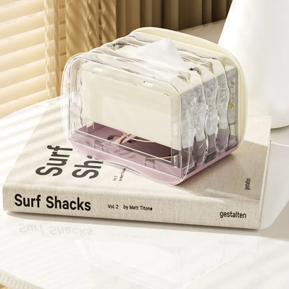 Simplicity Versatile Spring Tissue Box Durable Wear-resisting Extractable Tissue Portable Brace Household Products