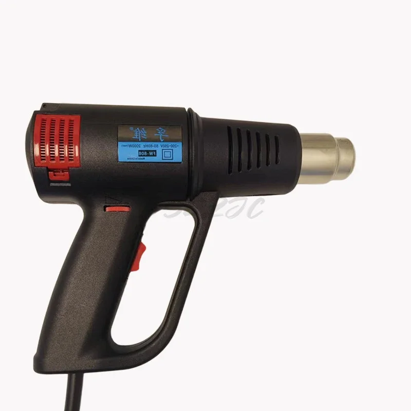 2000w Hot Air Gun with Infinite Temperature Regulation Suitable for Film Shrinking Thawing and Paint Removal Heat