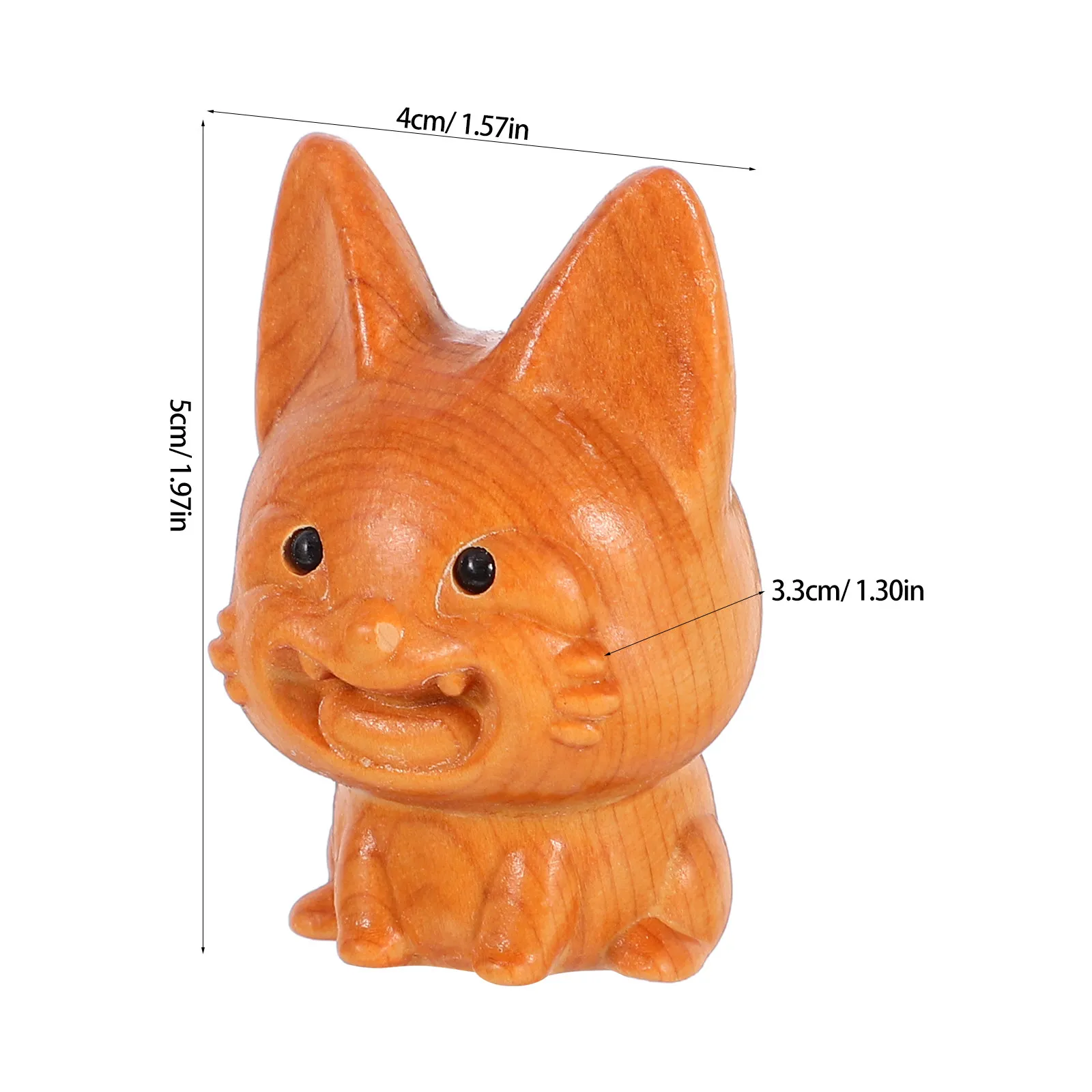 Wooden Alpaca Statue – Hand-Carved Cliff Cypress Animal Sculpture for Home Decor, Desktop Ornament & Unique Gift