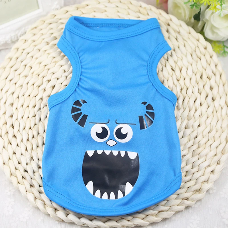 Disney Mike ferguson Kawaii Pet Clothes Monsters University Dog Cat Rabbit Cute Figure Costume Summer Puppy Vest sottile traspirante