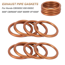 For Honda CB550SC 650 650SC 900F CBR600F 650F 900RR VF1000F 1000R 18291-MN4-920 4/8/12Pcs Exhaust Pipe Gaskets Kits