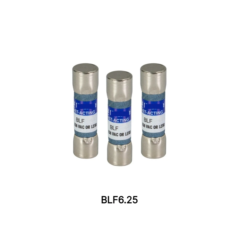 BLF6.25 Fast Acting Midget Cartridge Fuse, 6.25A 250VAC, 【10-Pack】 OEM