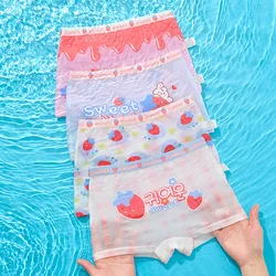 Girls 5pairs/lot Underwear Kids Cartoon Printed Panties 2024 Teens Breathable Boxers 2 To 12 Yrs Children's Briefs Clothing