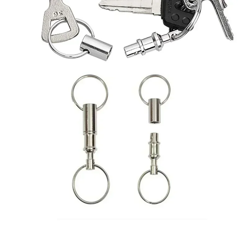 1/3pcs Detachable Key Chains EDC Outdoor Tool Pull Apart Quick Release Keyrings Removable Double Split Rings