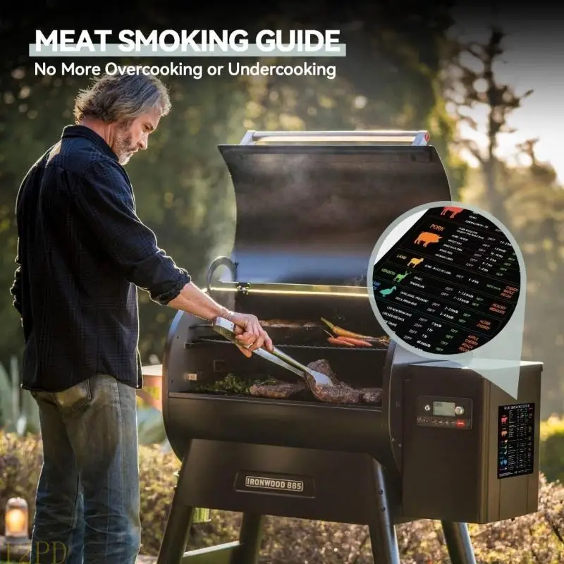 12PD Practical Air Fryers Cooking Time Guide Chart For Kitchen And BBQ