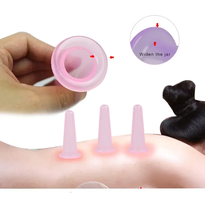 Tcare 1 Piece New Small Face Cups Anti Cellulite Vacuum Silicone Massage Cupping Cups 3.7cm * 8cm Face and Back  Health Care