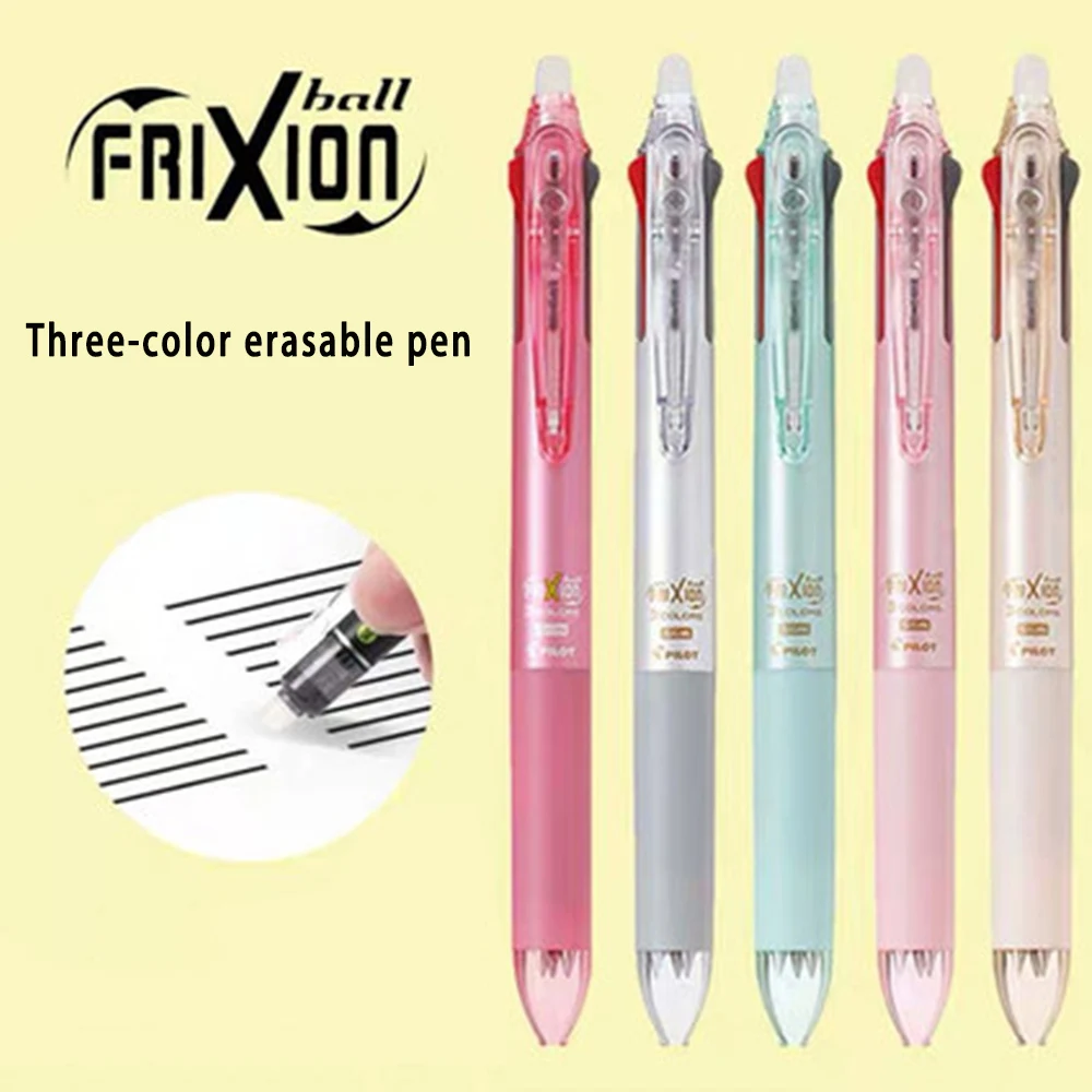 

Japan PILOT Frixion Press Multi-function Three-color Hot Erasable Water Pen LKFB-60EF Three-color 0.5 / 0.38mm School Supplies