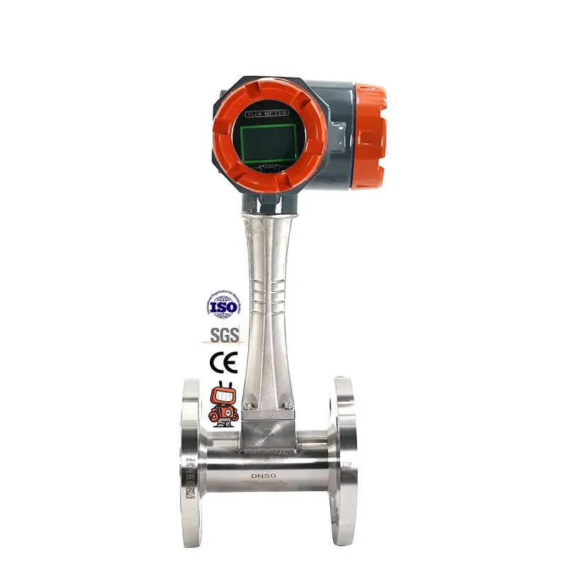 vortex compressed air flow meter Alcohol flowmeter flow meter tri clamp vortex flow meter