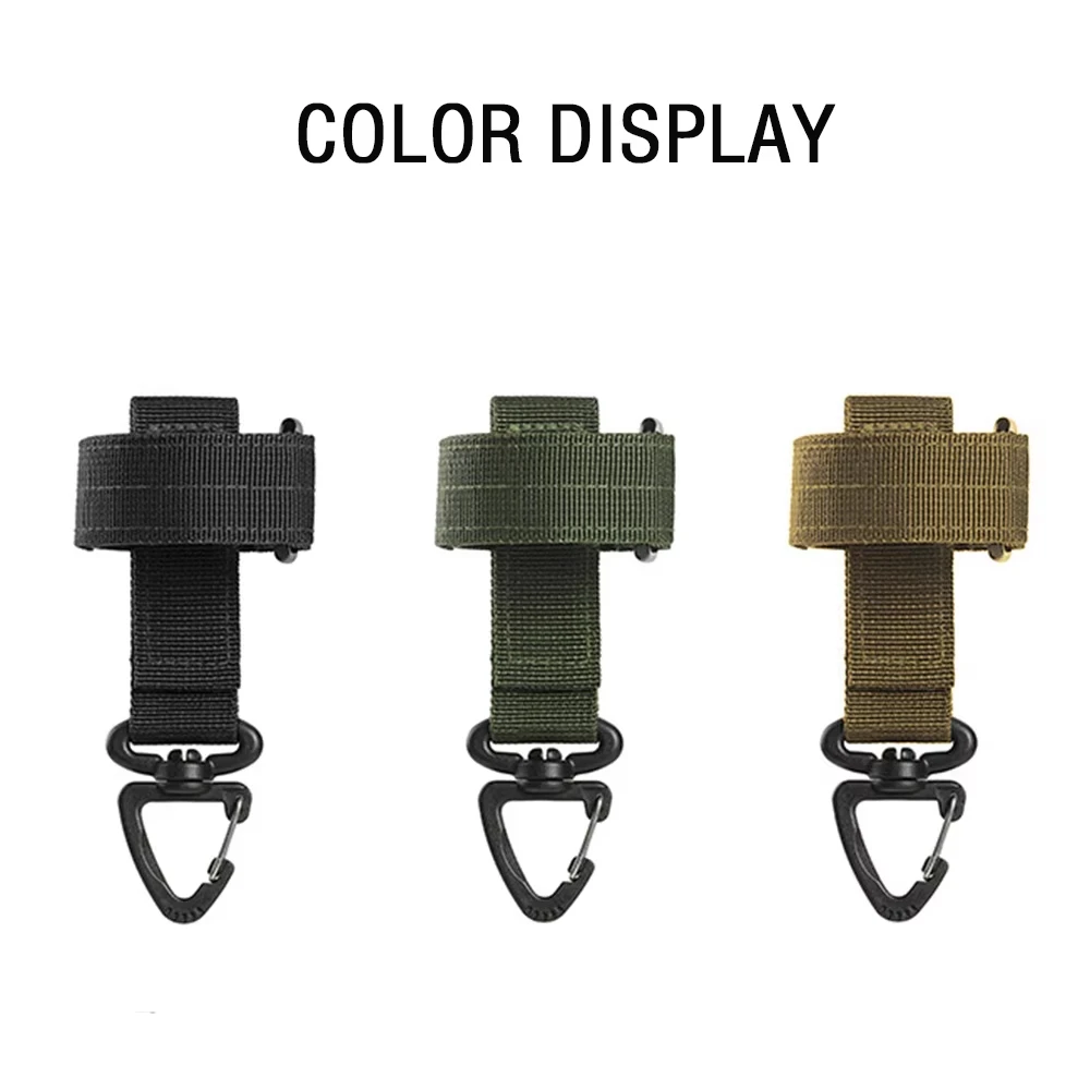 Clip de cinturón portaobjetos táctico – Soporte para cuerda y guantes outdoor - imagen 2