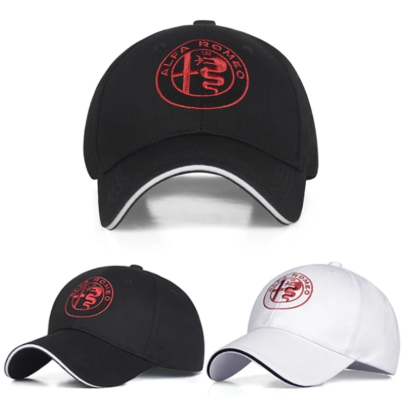Baseball Cap for Alfa Romeo Giulietta Giulia Stelvio GT 159 147 156 Mito Brera F1 Fashion Adjustable Hat Casual Sporting Cap