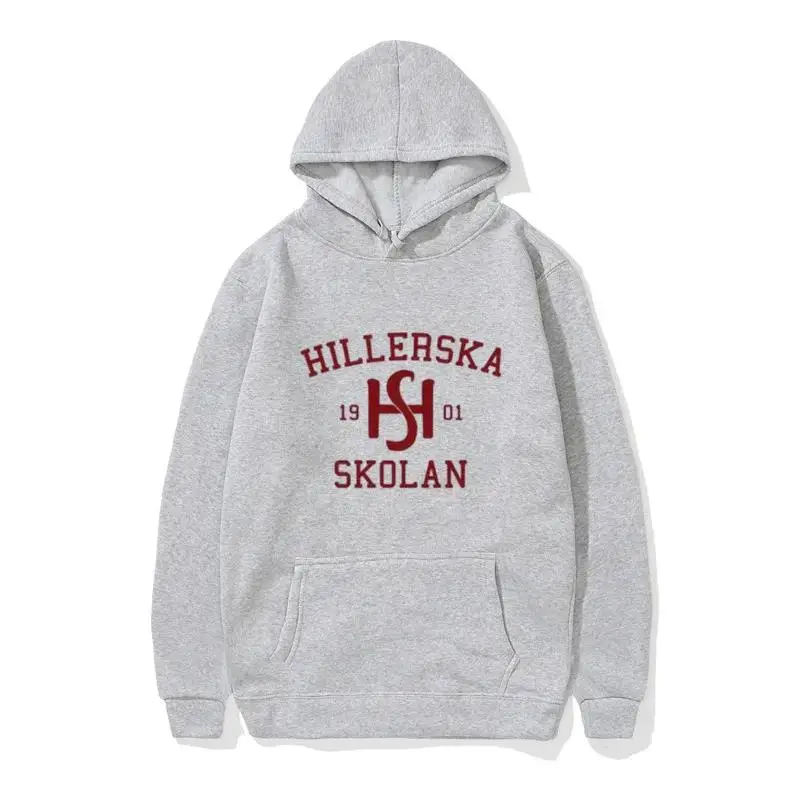 Young Royals  Skolan Hoodie Hillerska Unisex Hooded Sweatshirt Graphic Versatile Trendy Long Sleeve Pullover Tv Show Tops