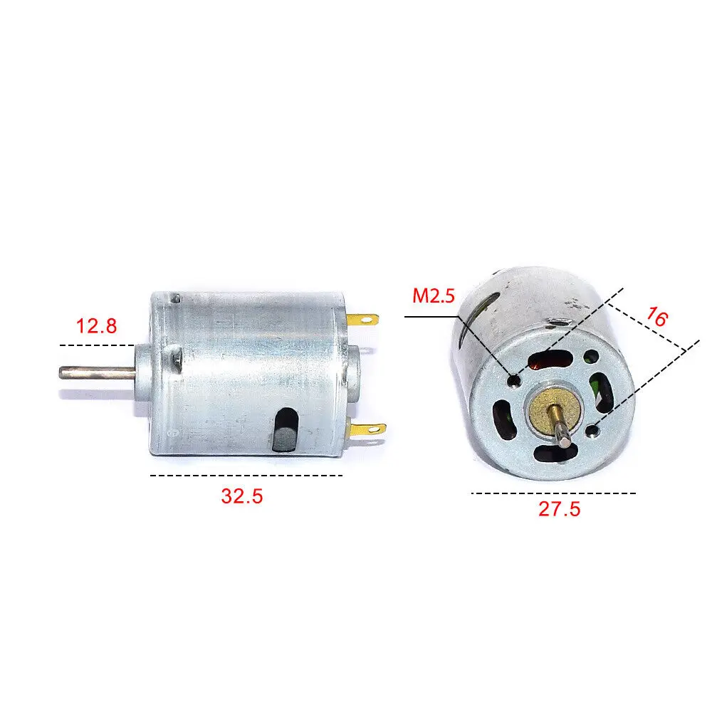 MABUCHI RS-360SH-3750 Micro 28mm Carbon Brush Motor DC 5V 3V-6V 16000RPM High Speed for Home Appliance Toy Model