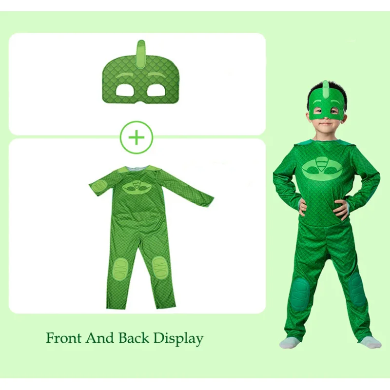 Cartoon PJ Cosplay Costume Anime Figure Dress Up abbigliamento natale Halloween festa di compleanno per ragazzo ragazza accessori per bambini regali