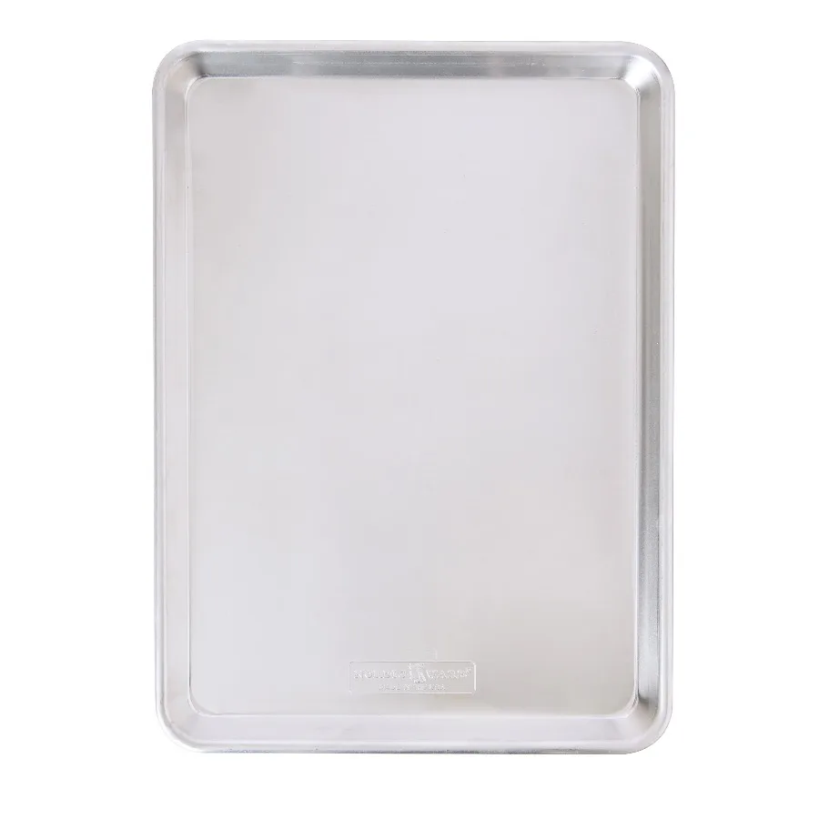 Naturals 18" x 13" Aluminum Half Sheet, Rectangular Cookie & Baking Sheet Pan