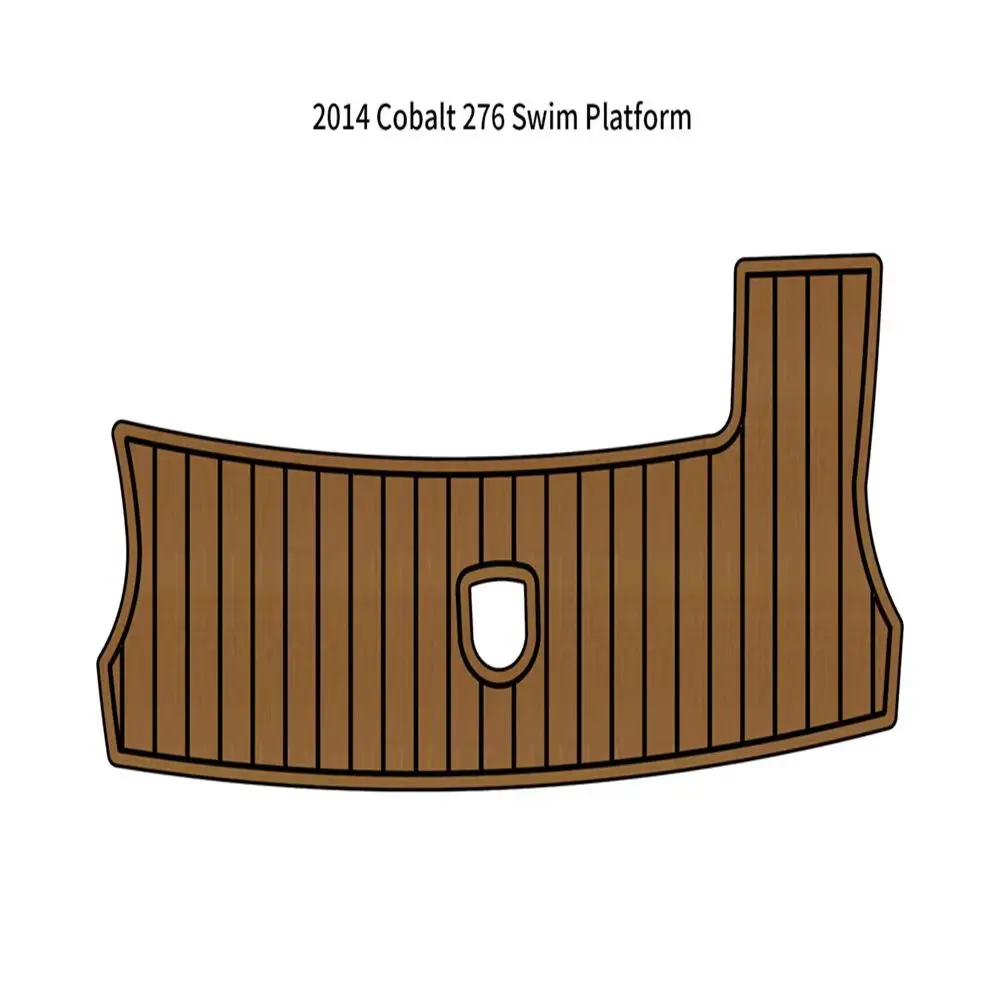 

2014 Cobalt 276 Swim Platform Step Pad Boat EVA Foam Faux Teak Deck Floor Mat Flooring Seadek Gatorstep Style Self Adhesive 1b6s