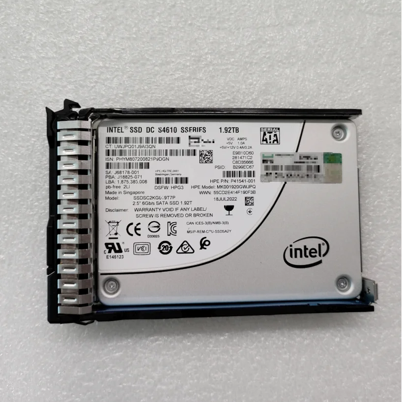 Good product Server ssd P40543-B21 P41541-001 1.92TB SATA 6G 2.5 SSD