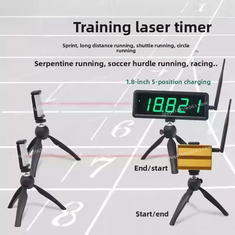 

Беспроводной таймер для одного спортсмена, настраиваемые начальные и конечные позиции, для тренировок по скорости в спорте и беге