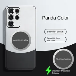 For Samsung Galaxy S24 S23 S22 S21 S20 Plus Case PU leather Magnetic Protect Back Cover For Samsung S24 S23 S22 S21 S20 Ultra FE