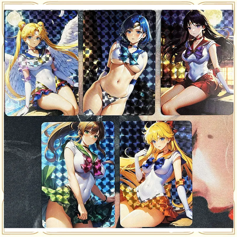Anime Goddess Story DIY ACG Sexy Card, Tsukino Usagi Sailor Moon, Mizuno Ami Collection Card, Boy Toy, Christmas Birthday Gift