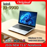 15.6 Inch Ultra Slim Windows 11 Laptop Computer 32GB RAM 512GB 1TB SSD Intel i9 9900 Notebook Gamer 1920x1080 Office PC Max Pro
