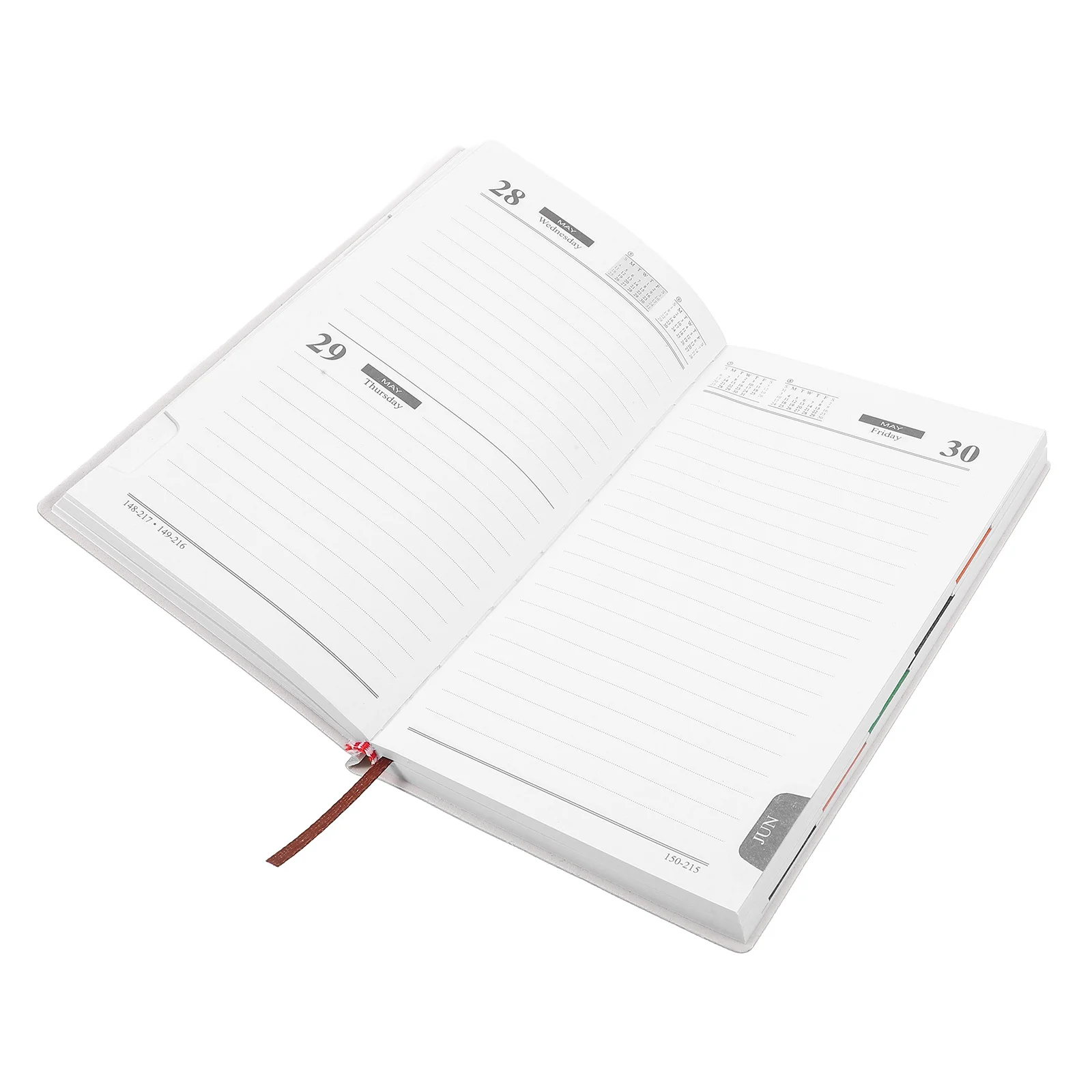 2025 Small Daily Planner A6 Size Monthly Index Weekly Schedule Notebook for Work Office Agenda Calendar Organizer Journal Book