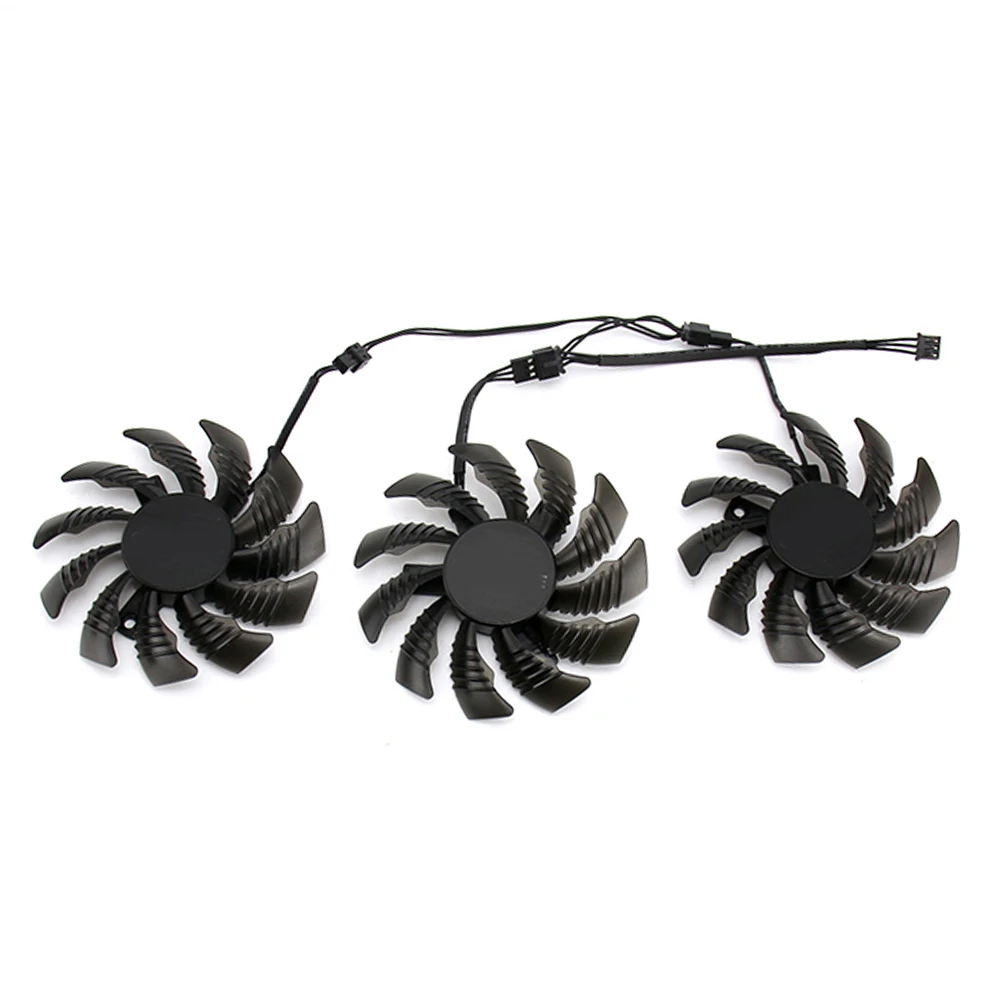 3PCS 75MM PLD08010S12H 3PIN GTX970 GPU FAN for Gigabyte GV-N970WF3OC-4GD GTX970 Graphics Video Card Cooling Fan