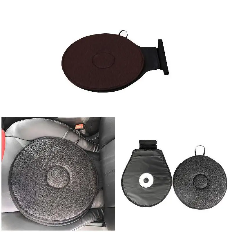 Car Seat Rotating Cushion Non-Slip Revolving Cushion Swivel Sponge Foam Chair Seat Cushions