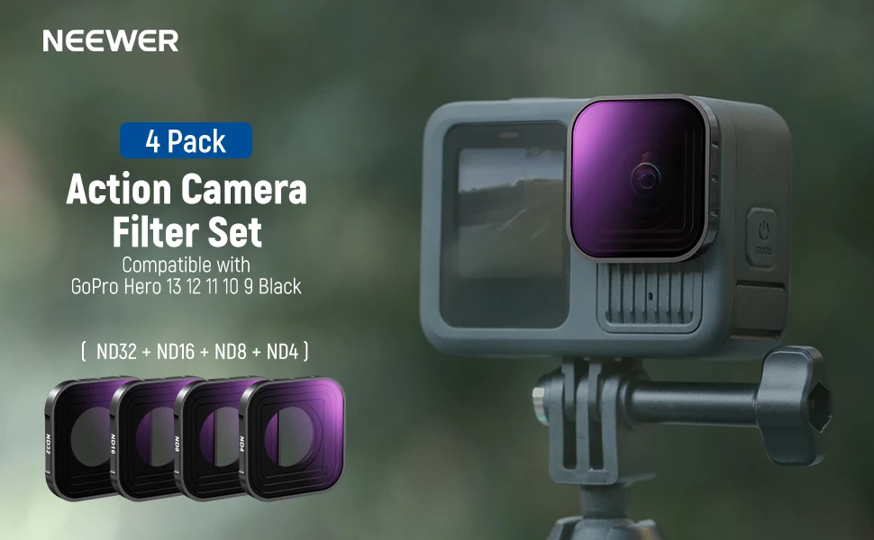 NEEWER CPL ND Filter für GoPro Hero 13 12 11 10 9 HD mehrfach beschichtete schlanke Zirkularpolarisator-Action-Kamerafilter mit neutraler Dichte – Detail 1