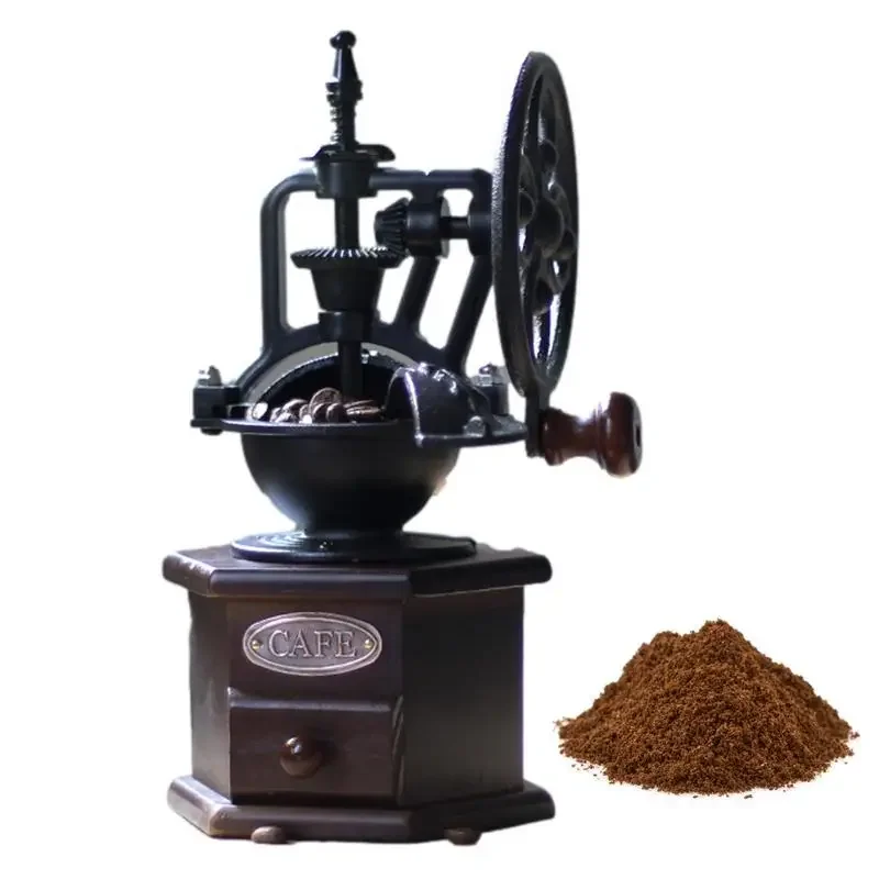 Hand Coffee Grinder Vintage Coffee Grinder Manual Antique Vintage Style Mill With Polygonal Adjuster For Spices Nuts Herbs To