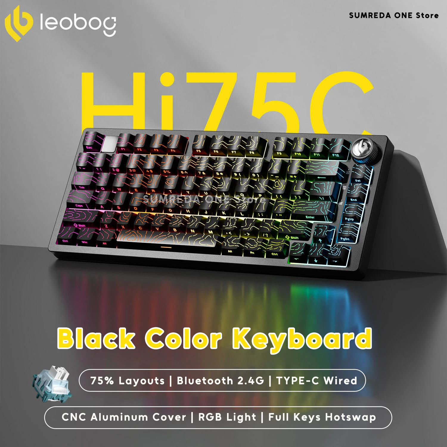 Leobog Hi75C ゲーミングアルミワイヤレスメカニカルキーボードキット