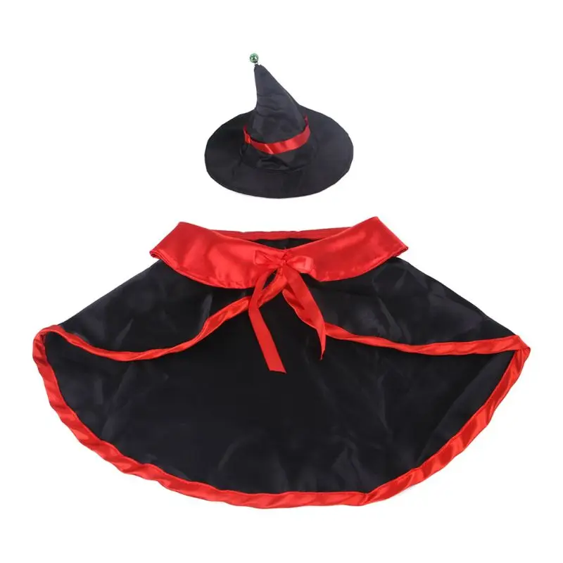 Halloween Dog Dress Up for Vampire Clothes Puppy Kitten Cloak for Cats and Dogs