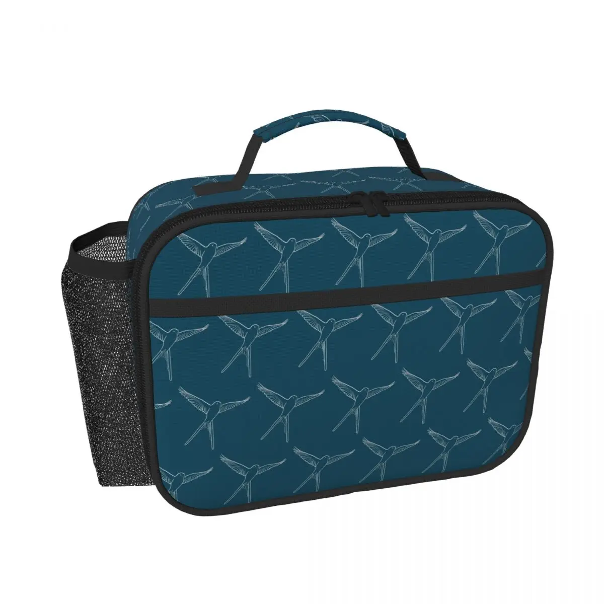 Wingspan Board Game Bird Outlin Insulated Lunch Bag for Women Kids Portable Food Boxes Thermal Lunch Box Tote