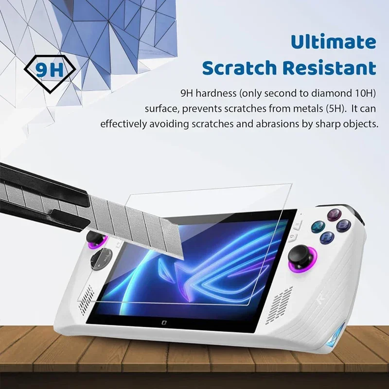 Para consolas ASUS ROG Ally X Protector de pantalla antiarañazos de vidrio templado para accesorios de película protectora de mano ASUS ROG Ally