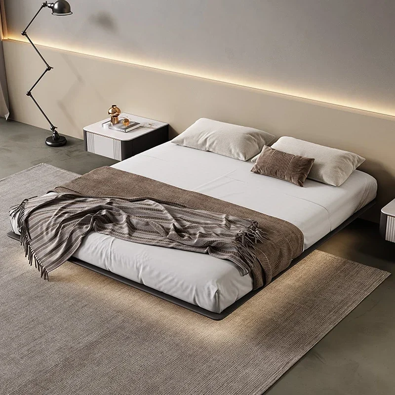 bed Ash floating  Italian minimalist luxury silent wind master room big  modern induction lamp solid  without head.