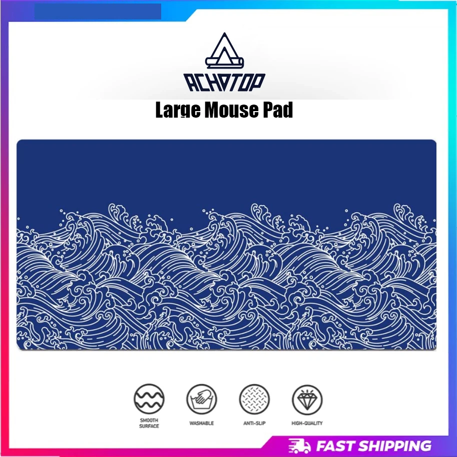 

Large Mouse Pad Red Black White Topographic Line Mousepad for Keyboard Gamer Anti-Slip Rubber Base Desk Pad XXL Mouse Mat