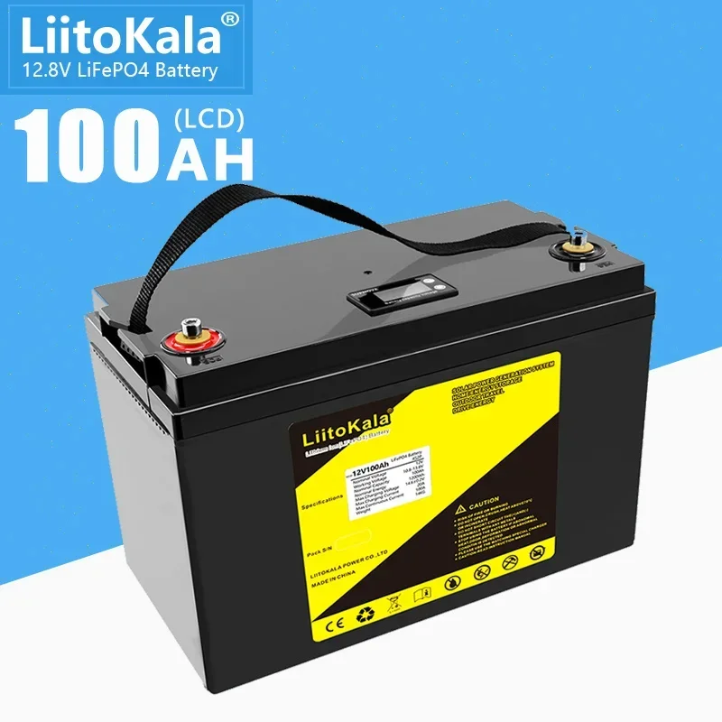 LiitoKala 12V 300Ah 200Ah LiFePO4 Battery 90Ah 100Ah 120Ah 150Ah 180Ah for Golf Cart Battery Off-Road Off-grid Solar energy